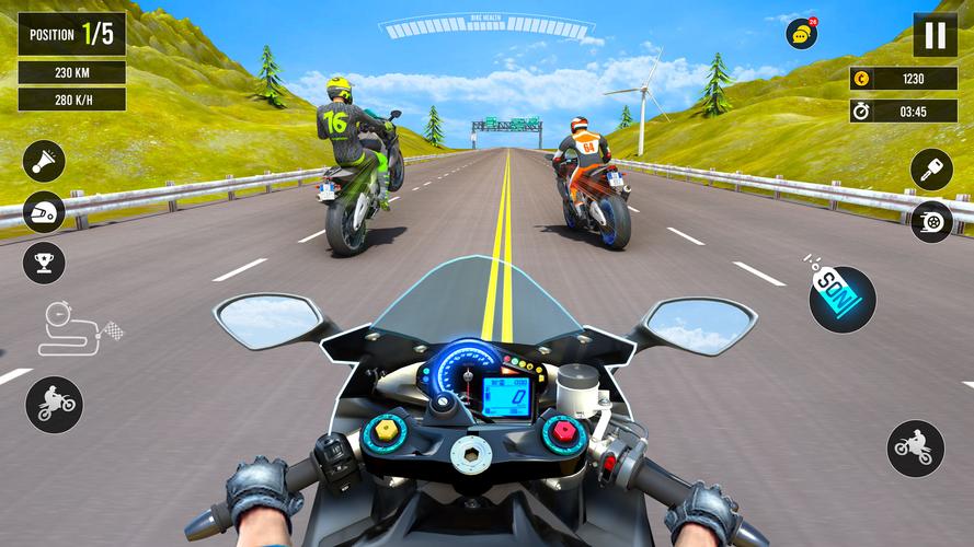 Moto Traffic Bike Race Game 3d Ảnh chụp màn hình 1