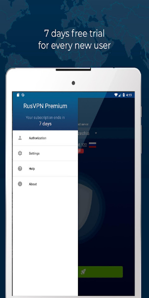 Fast VPN proxy servers with no logs - RUSVPN Zrzut ekranu 3
