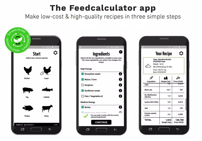Feed Calculator for livestock Tangkapan skrin 1