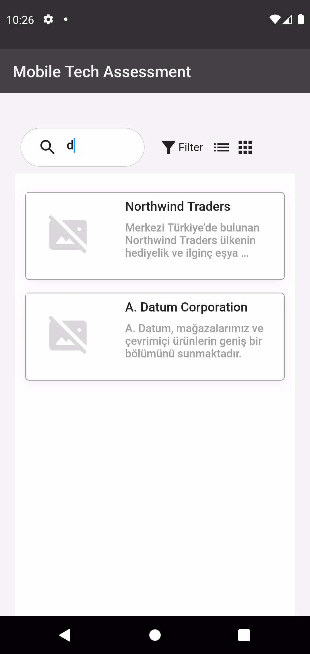 Flutter Tech Assessment应用截图第2张