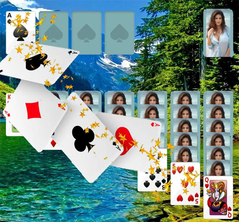 Russian Solitaire..Косынка Фото Квест ภาพหน้าจอ 4