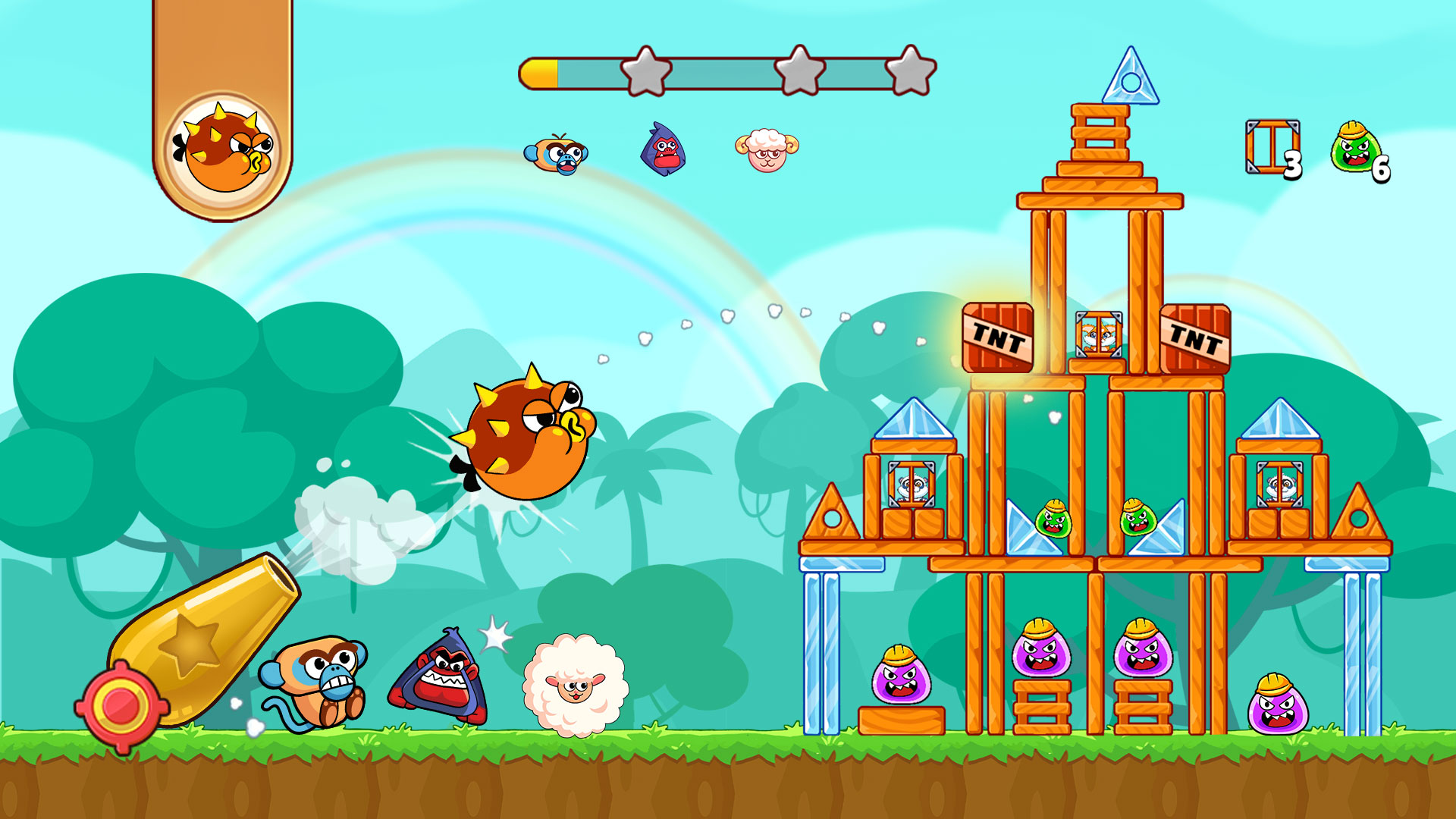 Jungle Squad: Cannon Shooter ဖန်သားပြင်ဓာတ်ပုံ 3