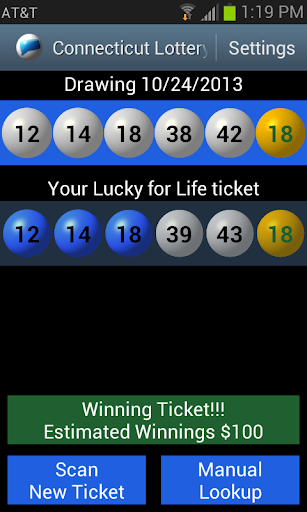 Connecticut Lottery Scanner Zrzut ekranu 3
