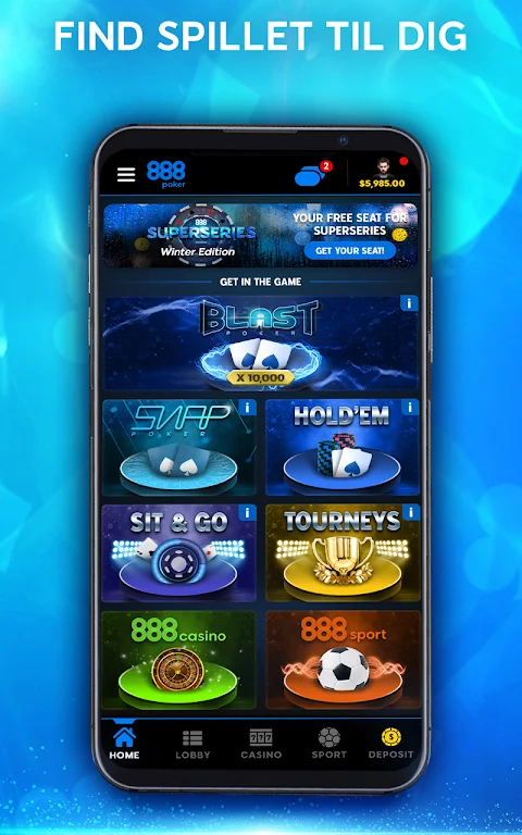 888 Poker - Spil Texas Holdem應用截圖第3張