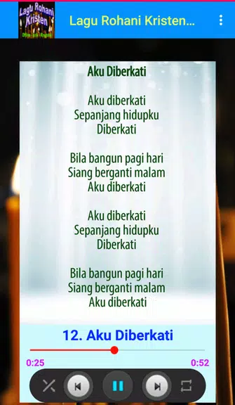 Schermata Lagu Rohani Kristen Offline 3