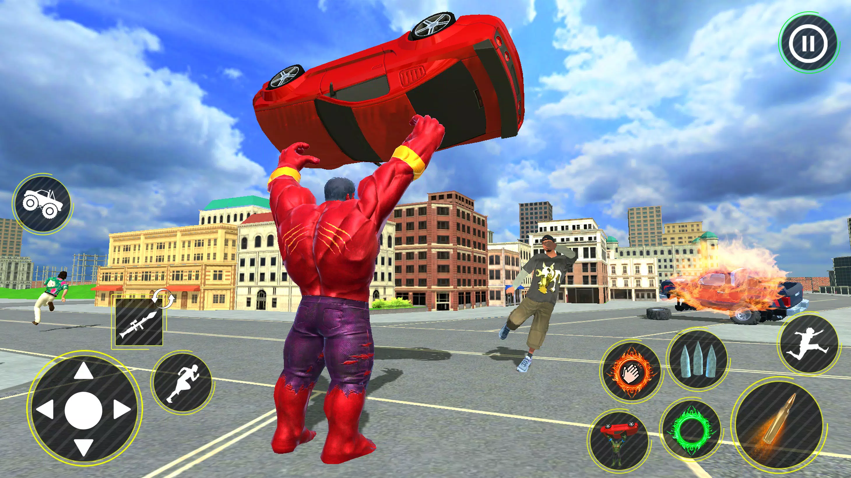 Incredible Monster Hero 3D War Captura de pantalla 4