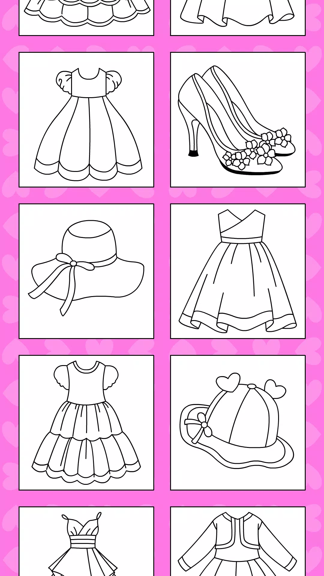 Girls Glitter Dress Coloring Zrzut ekranu 3
