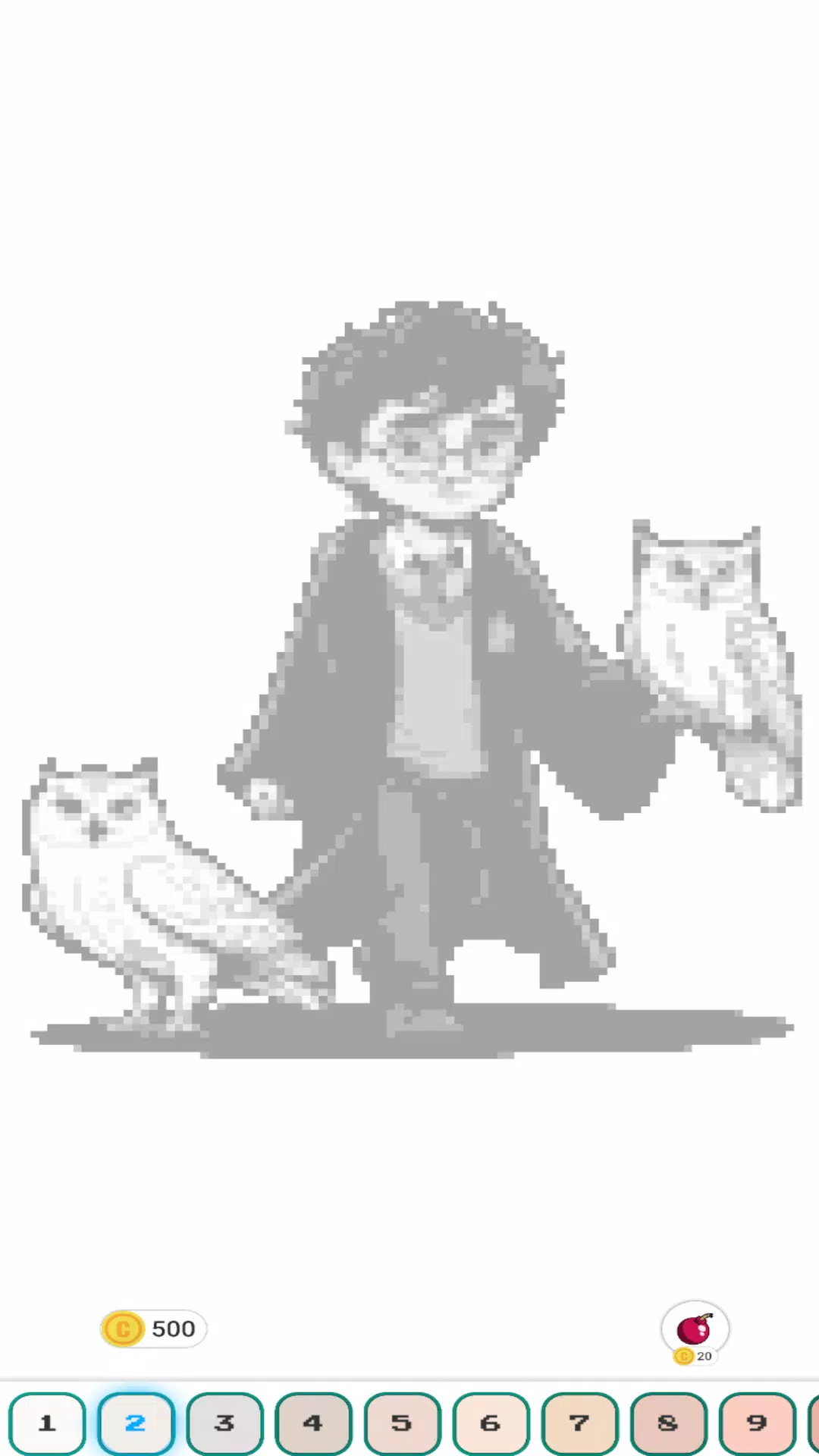 Schermata Hogwart Cartoon Pixel Art 1