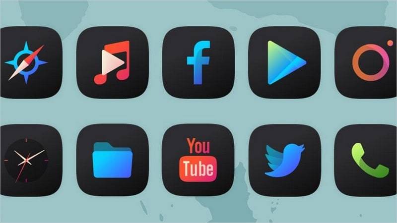 Athena Dark Icon Pack Capture d'écran 1