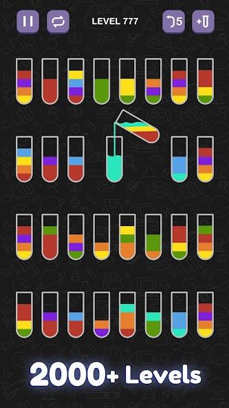 Water Sort Puzzle - Sort Color Mod Tangkapan skrin 2