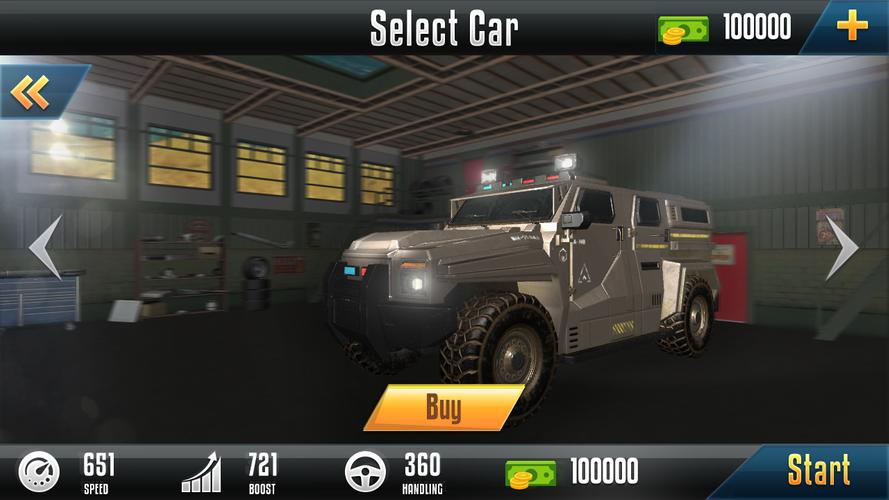 Impossible Ramp Hummer Car 3D Capture d'écran 2
