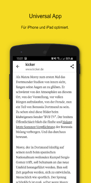 Buzz09–die schwarz-gelben News Schermafbeelding 3