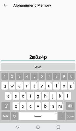 Alphanumeric Memory Capture d'écran 3