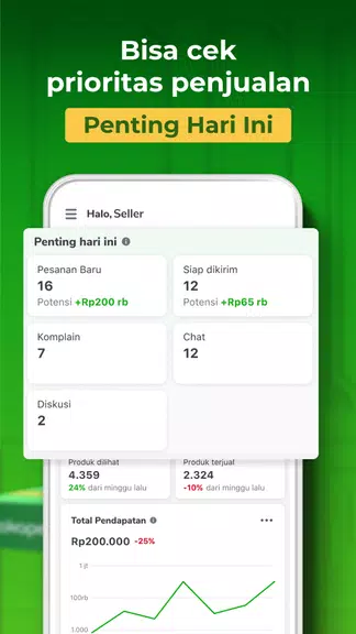 Tokopedia Seller Tangkapan skrin 3