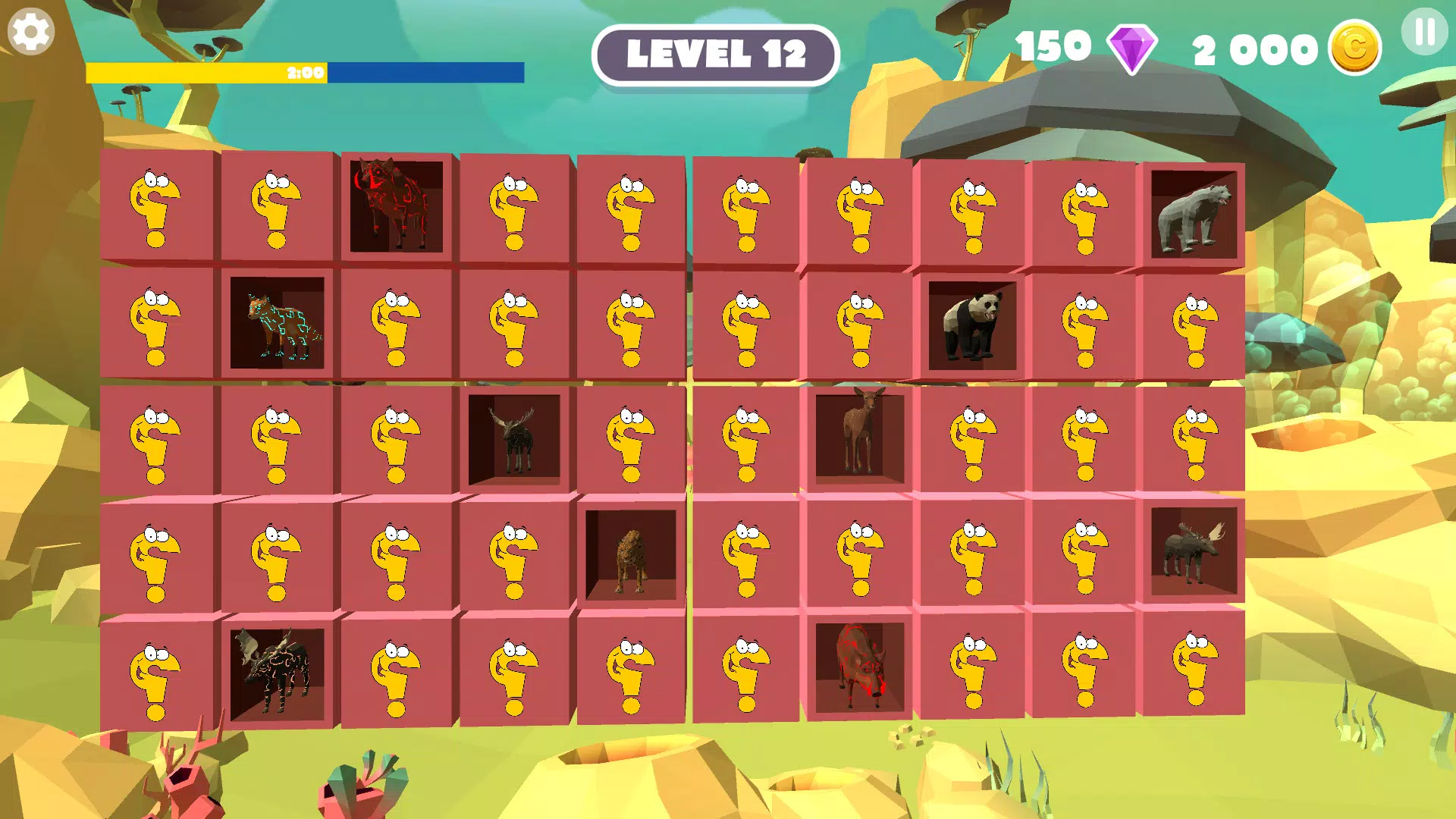 Animal Flip Card : Memory Game スクリーンショット 1