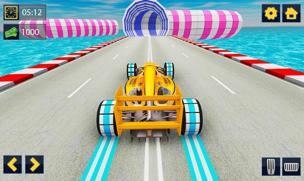Impossible Formula Car Racing Stunt New Free Games स्क्रीनशॉट 1