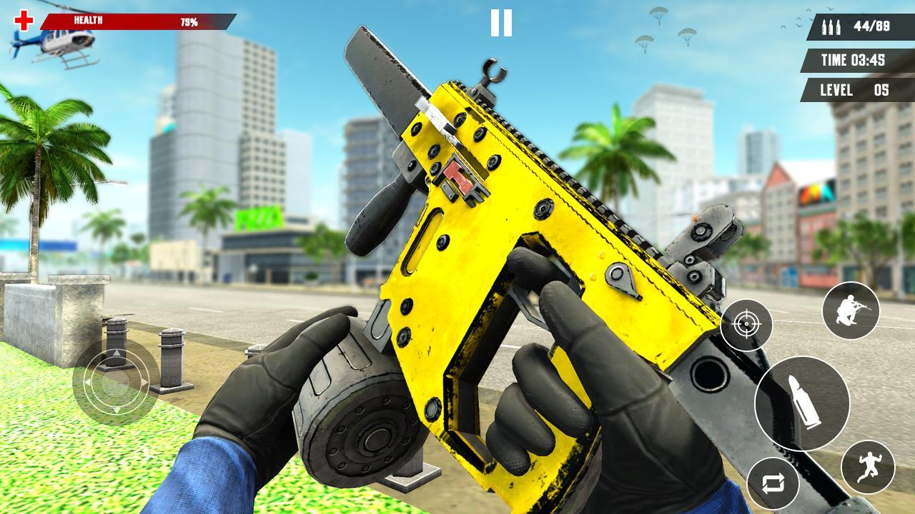 US Police Free Fire - Free Action Game Ekran Görüntüsü 4