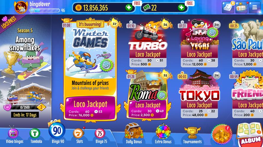 Schermata Bingo Lotto Tombola Online 2
