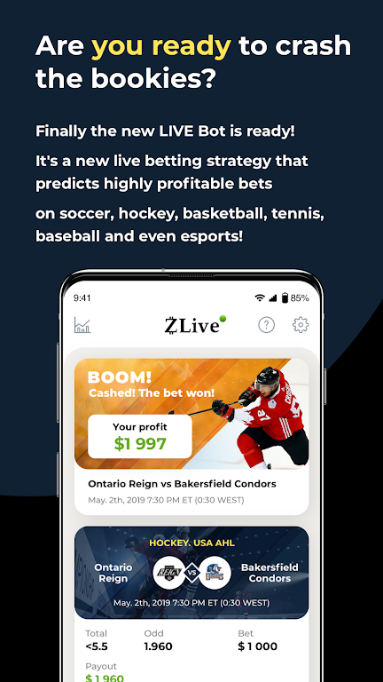 Live Bet Zlive Скриншот 3