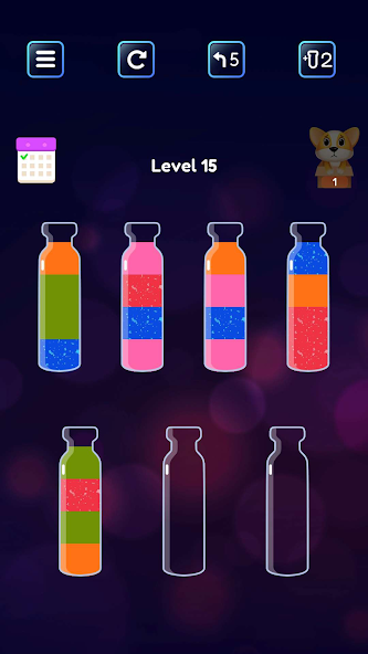 Schermata Soda Sort: Water Color Puzzle Mod 3