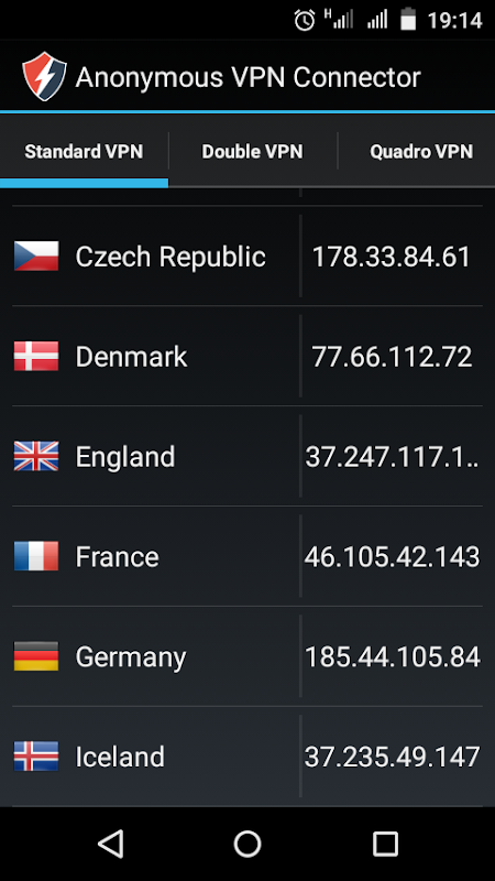 Anonymous VPN Connector Скриншот 2