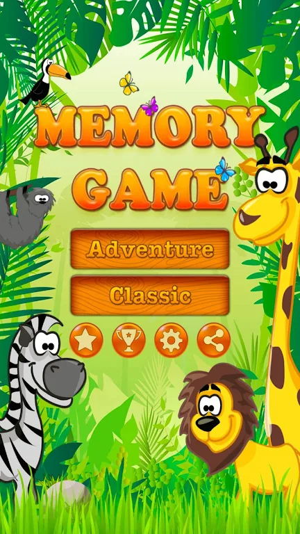 Memory Game Animals ဖန်သားပြင်ဓာတ်ပုံ 1