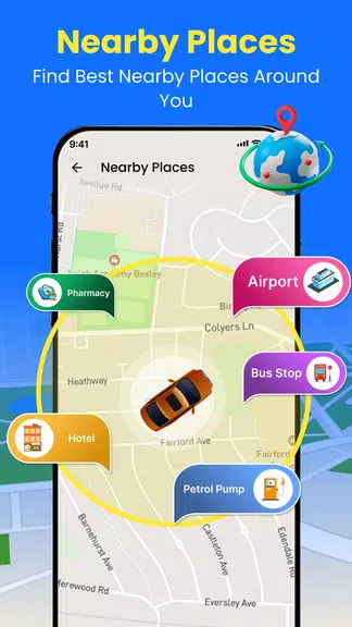 GPS Earth Maps Live Navigation ဖန်သားပြင်ဓာတ်ပုံ 3