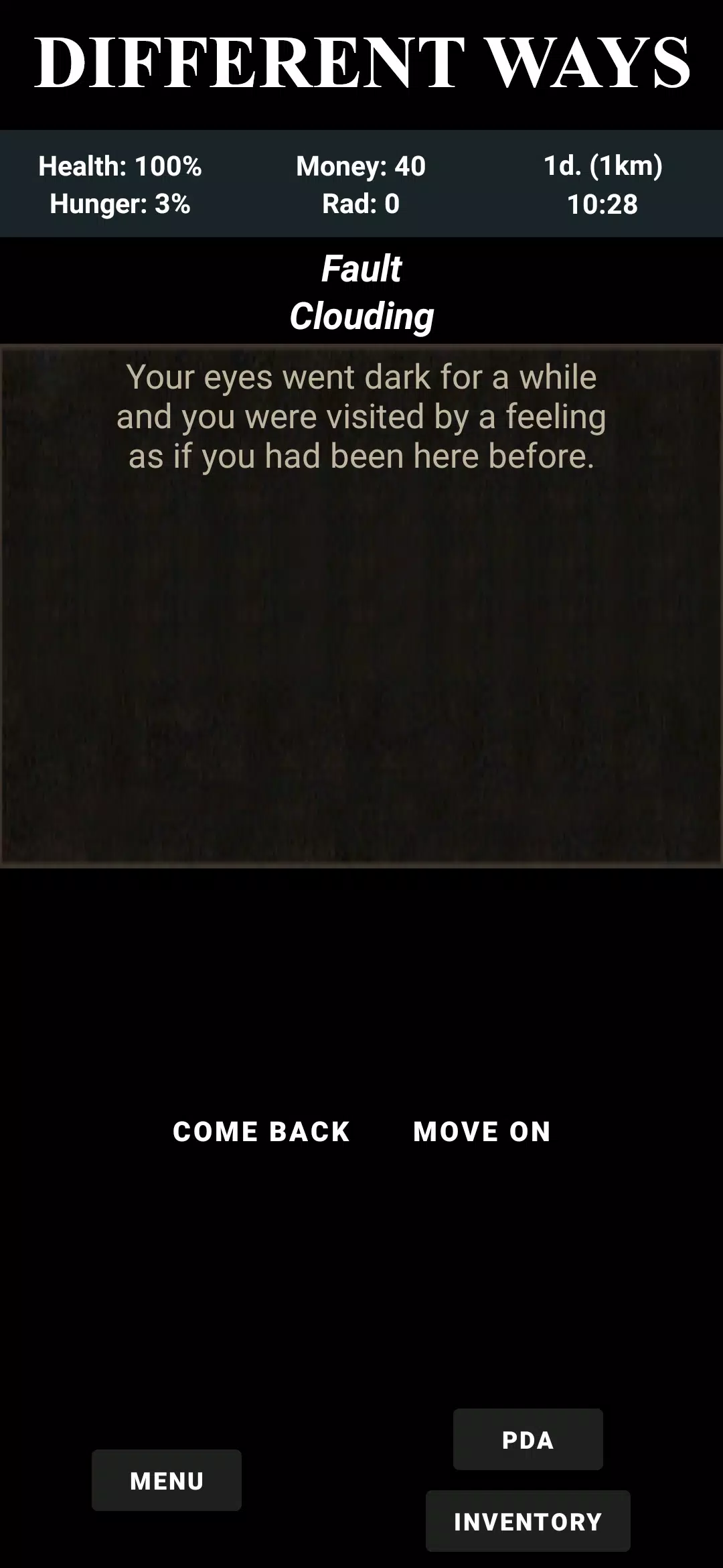 Fault Zone: Text Quest RPG Survival Screenshot 3