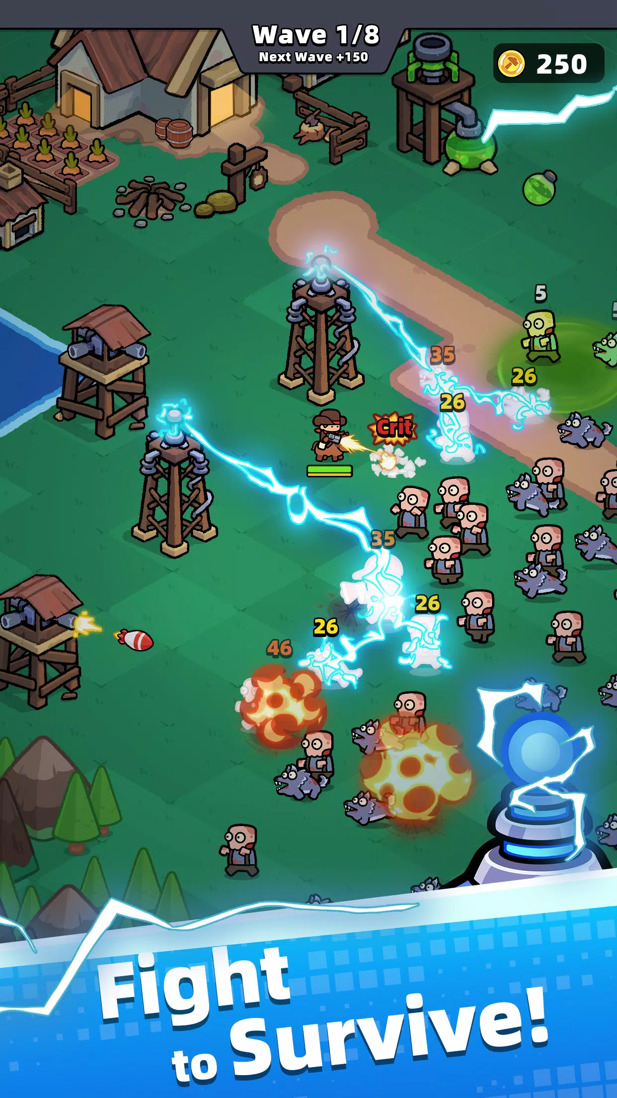 Townfall: Defense from Zombies应用截图第2张