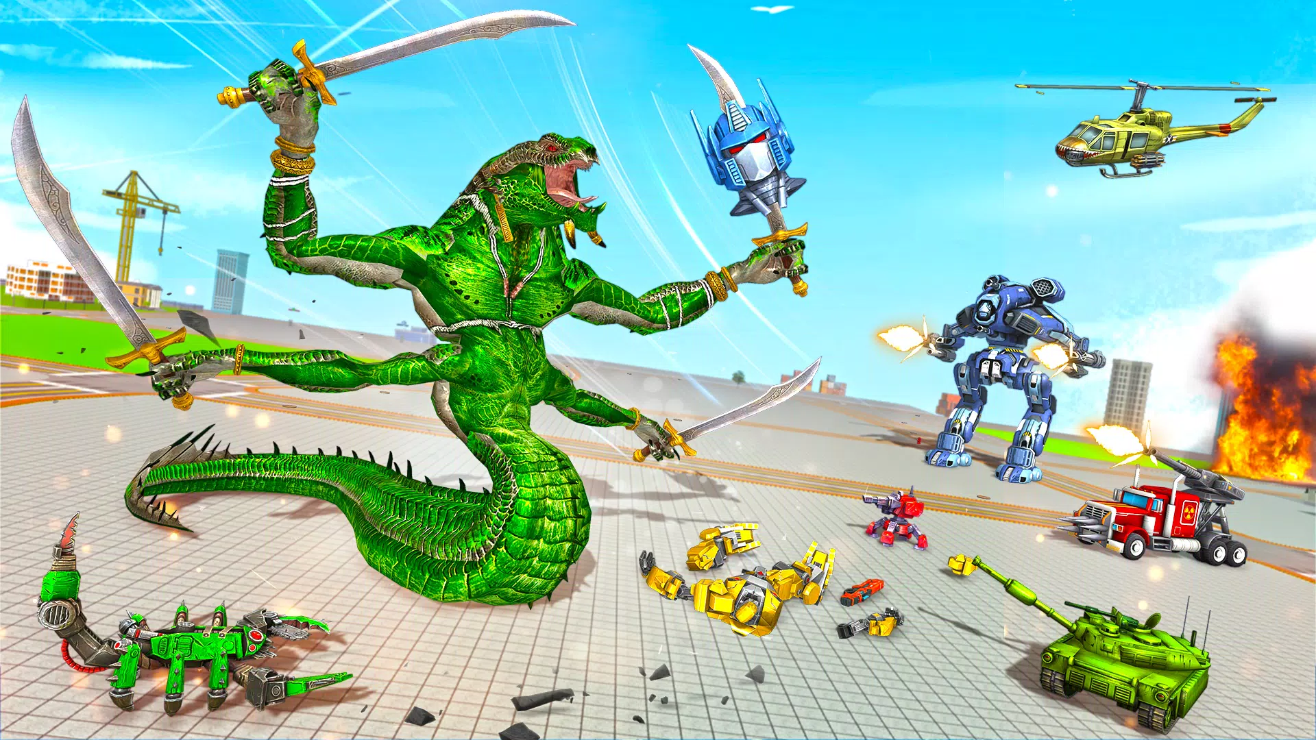 Snake Robot Game - Stone Robot应用截图第2张