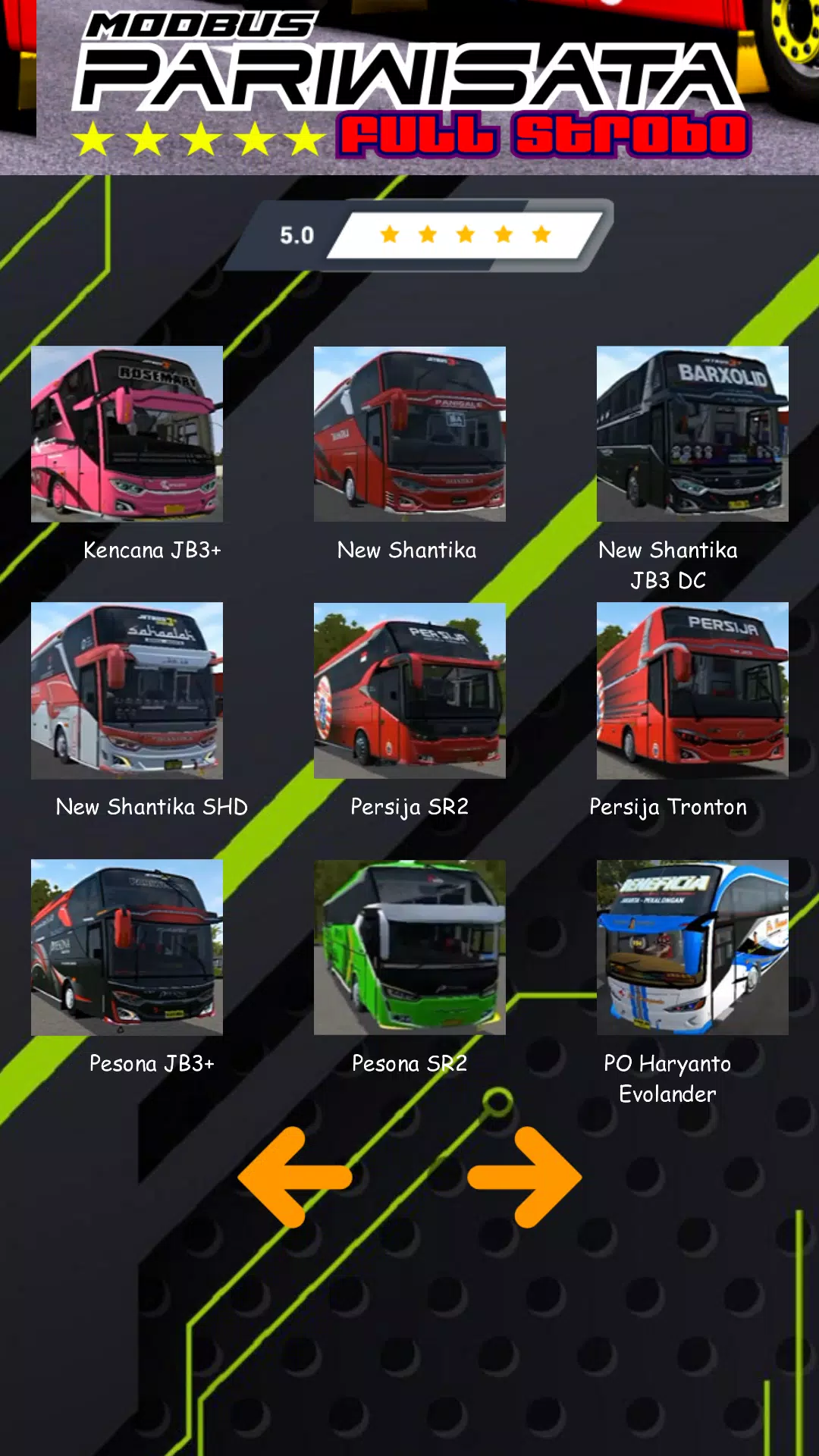Mod Bus Pariwisata Full Strobo Screenshot 3