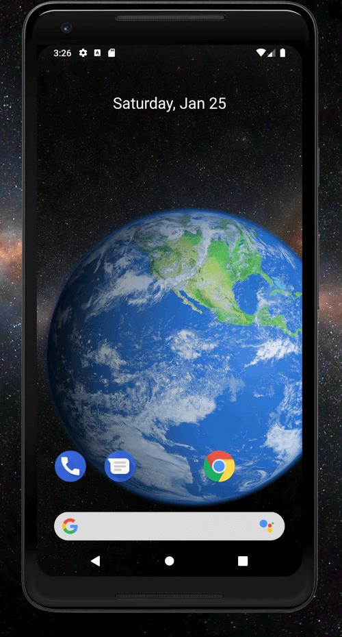 Earth 3D live wallpaper स्क्रीनशॉट 3