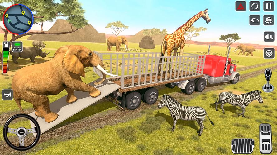 Wild Animal Truck Transporter Captura de tela 4
