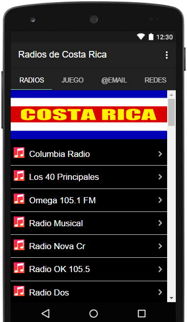 Radios Emisoras de Costa Rica FM AM en Vivo Gratis應用截圖第1張