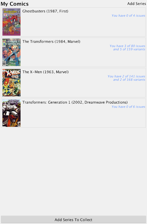 Comic Checklist Lite 스크린샷 4