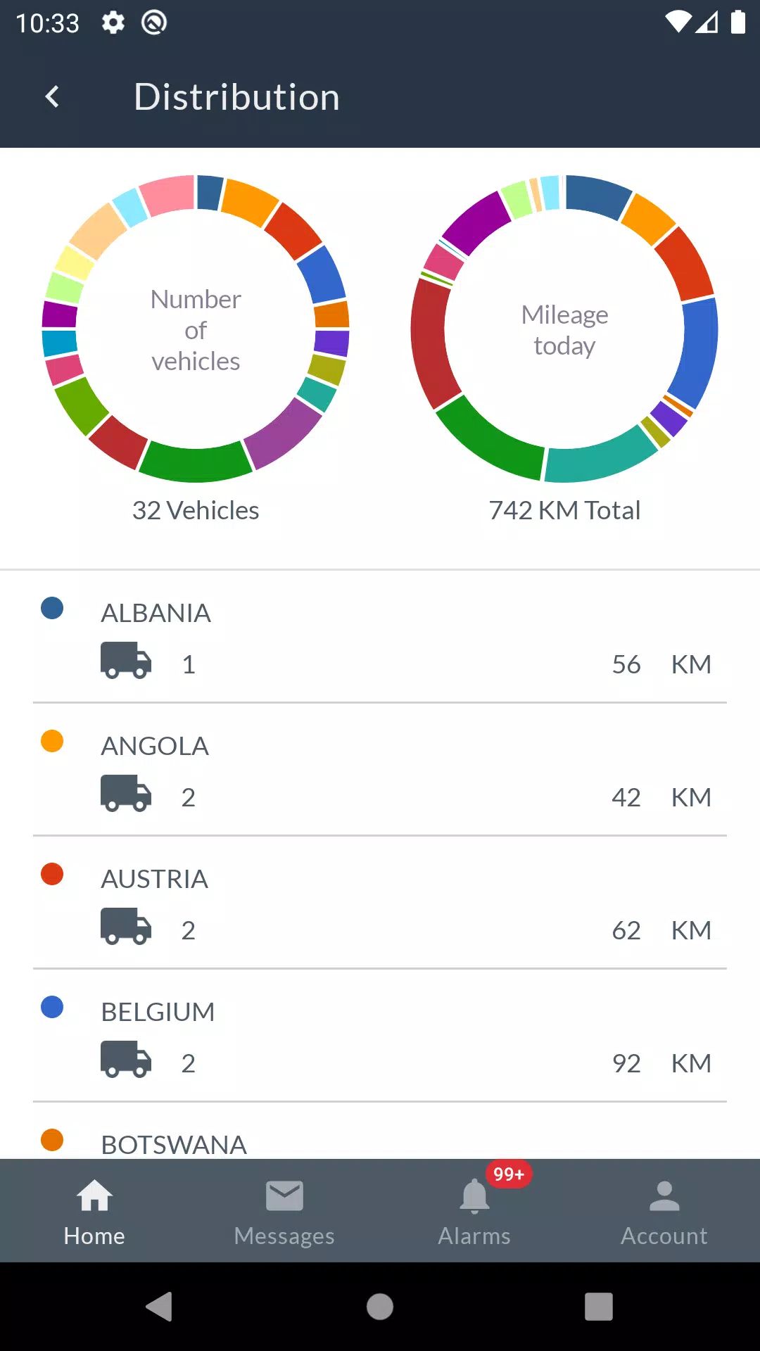 Schermata Frotcom Fleet Manager 3