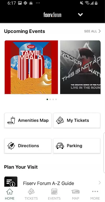 Schermata Bucks & Fiserv Forum App 4