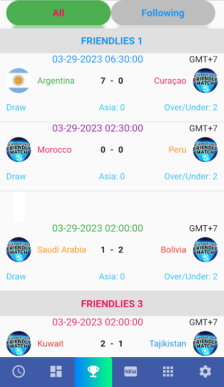 Friendly Matches 2024 Captura de tela 2