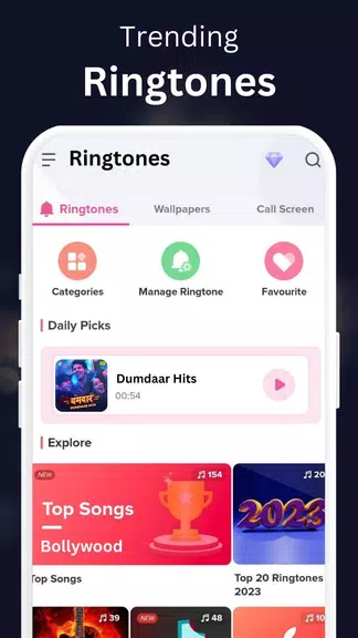 Bollywood Ringtone - Songs スクリーンショット 1
