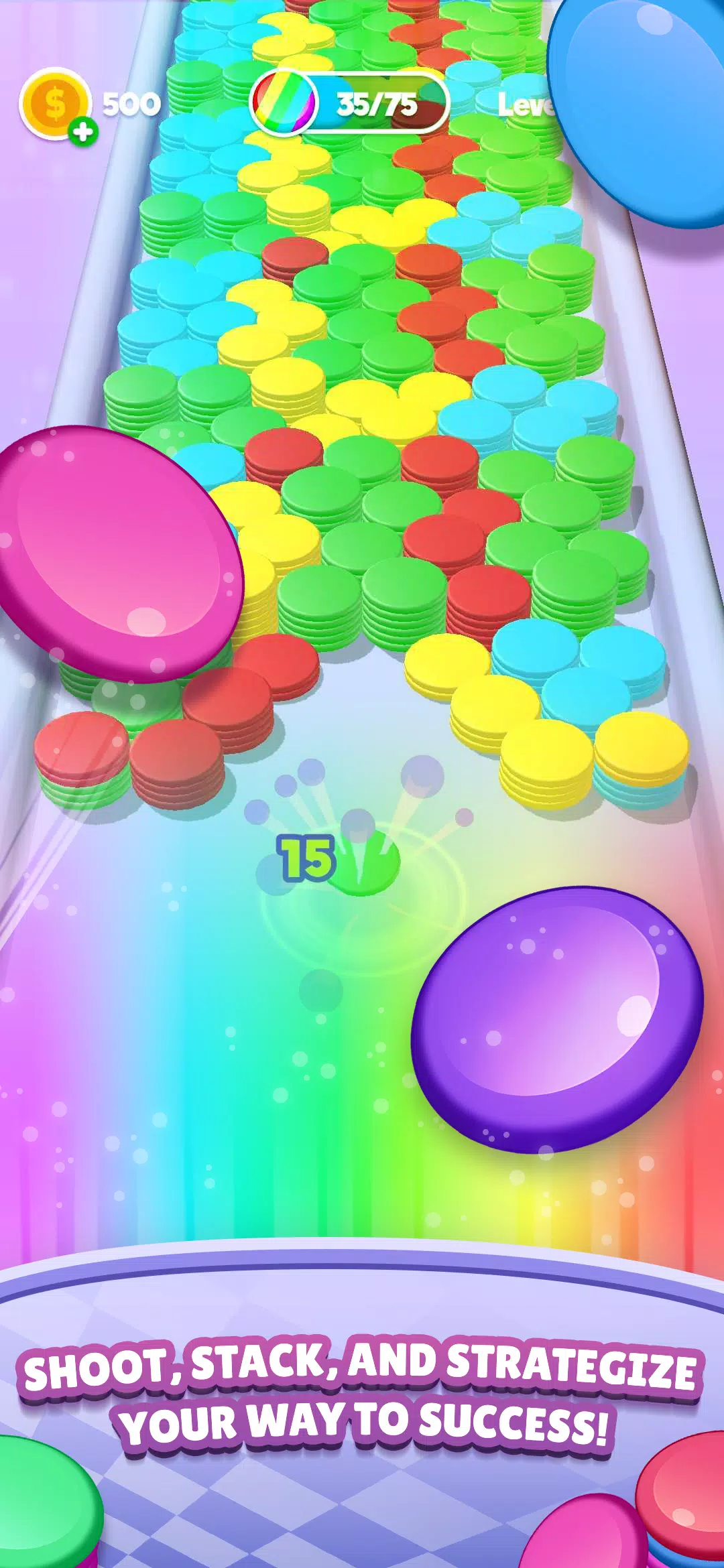 Stack Blast - Disk Shooter ภาพหน้าจอ 3