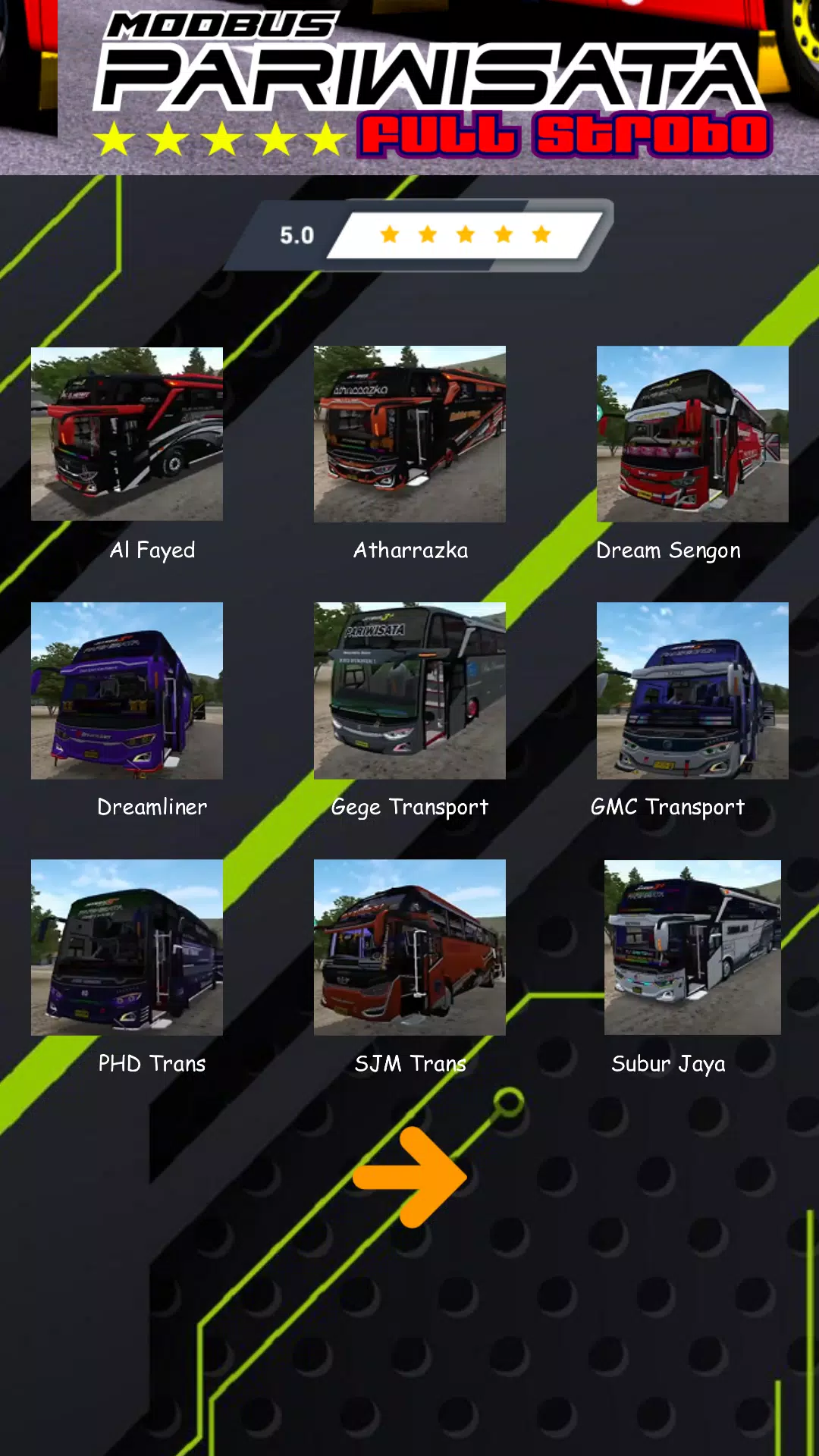 Mod Bus Pariwisata Full Strobo Screenshot 2