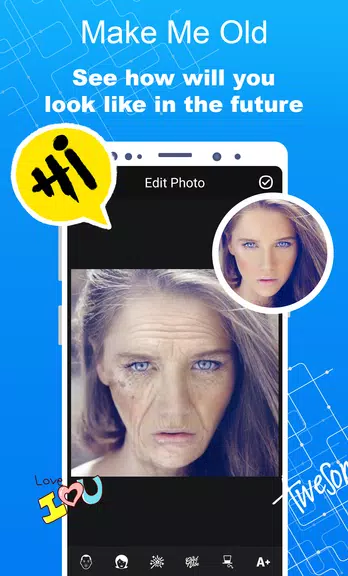 Make Me Old - Aged Face Maker Tangkapan skrin 1