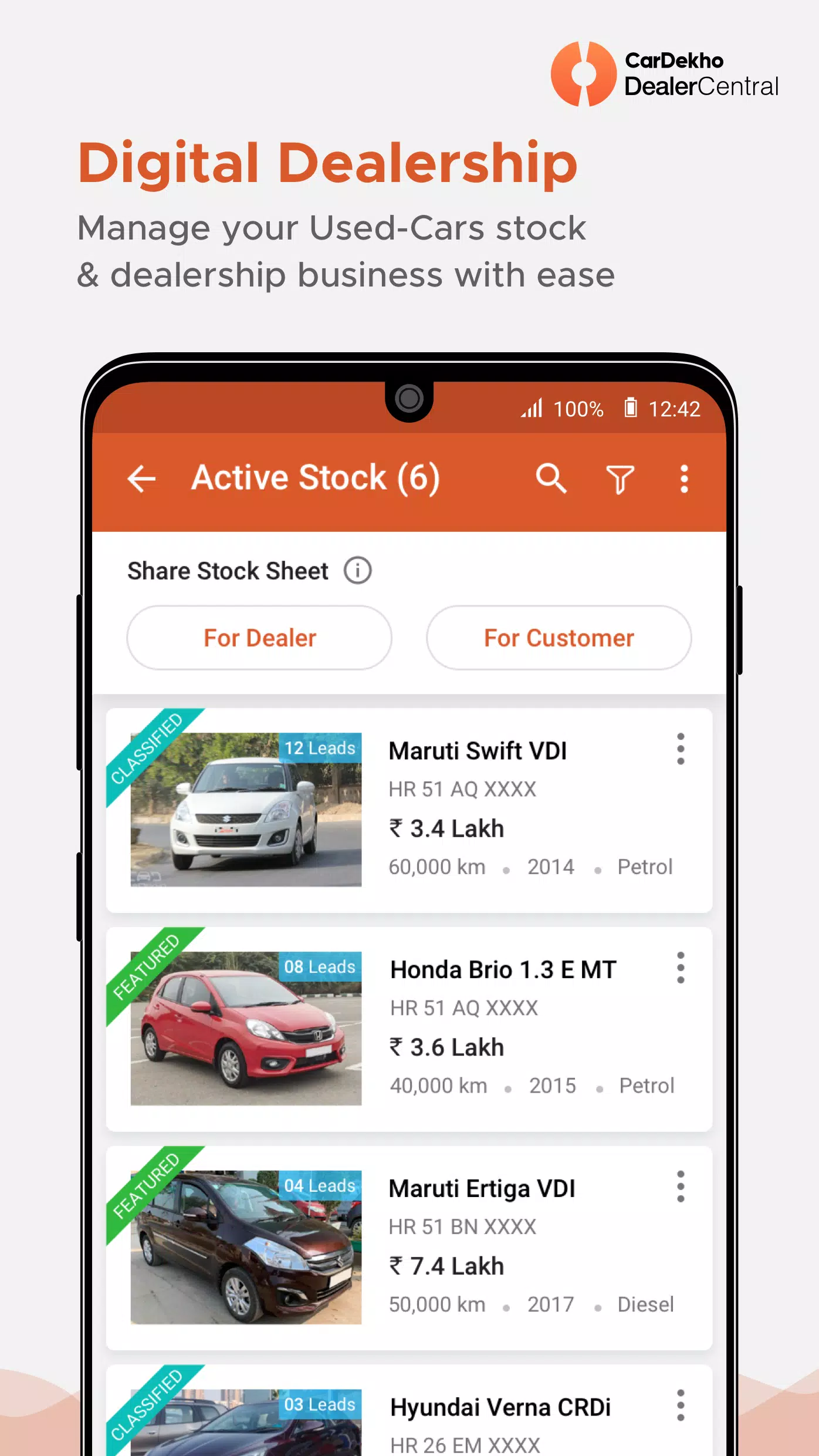 CarDekho DealerCentral應用截圖第1張