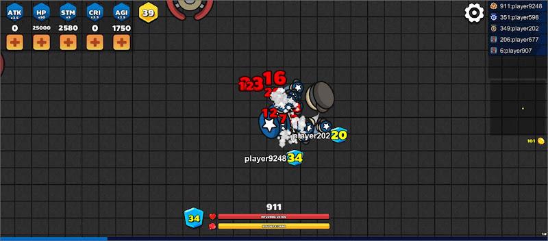 Pung.io - 2D Battle Royale ภาพหน้าจอ 1