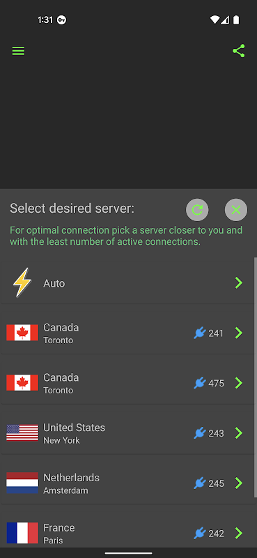 Schermata Free VPN Services .org 2