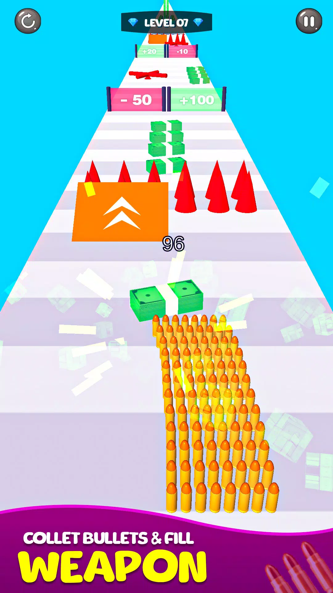 Merge Bullet Army Game Run 3D ภาพหน้าจอ 2