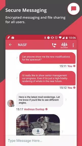 NetSfere Secure Messaging Schermafbeelding 4