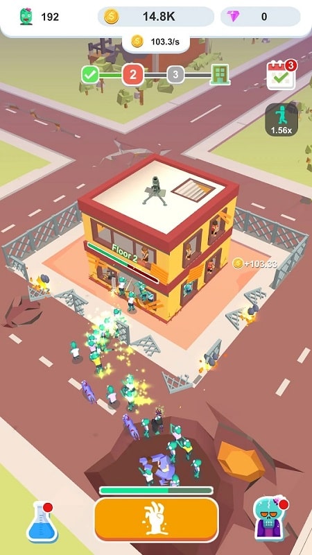 Idle Zombie Army Скриншот 2