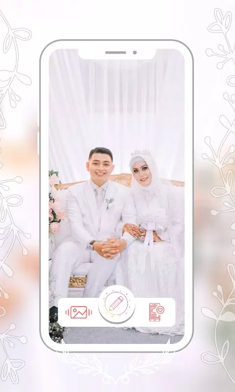 Hijab Couple Bridal Editor Captura de tela 4