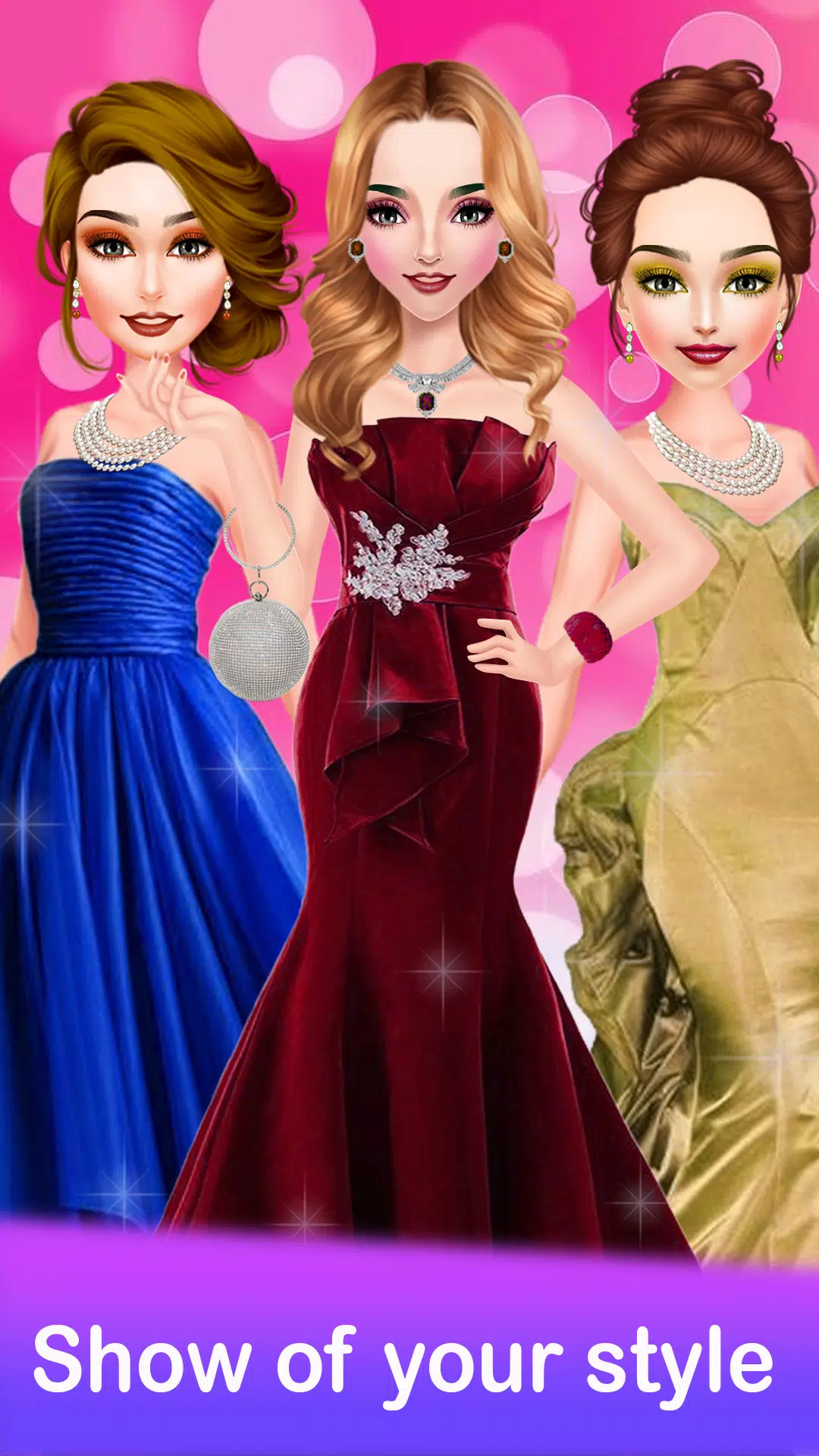 Fashion Girl Makeup Games Show Schermafbeelding 2